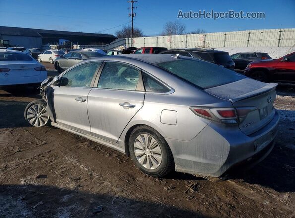 KMHE24L18HA050285 2017 HYUNDAI SONATA Gray Հետևի ձախ
