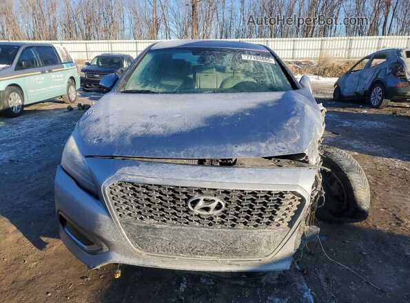KMHE24L18HA050285 2017 HYUNDAI SONATA Gray Դիմացի տեսք