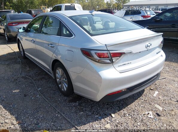 KMHE24L19GA015866 2016 HYUNDAI SONATA HYBRID Silver Trasero izquierdo