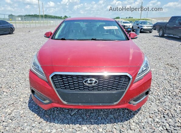 KMHE24L19GA016581 2016 HYUNDAI SONATA Red Widok z przodu