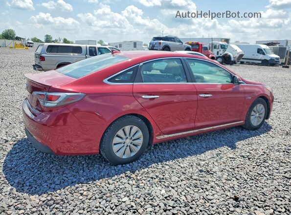 KMHE24L19GA016581 2016 HYUNDAI SONATA Red Tył prawy