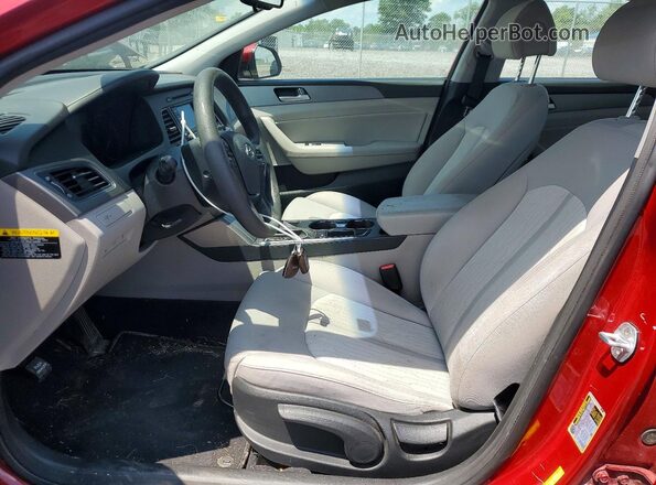 KMHE24L19GA016581 2016 HYUNDAI SONATA Red Widok wnętrza z przodu