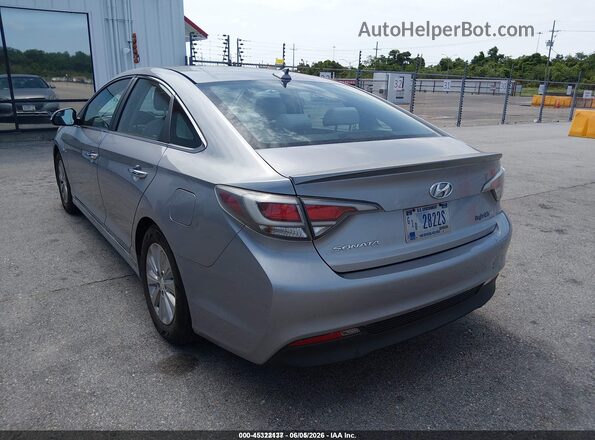 KMHE24L19GA039097 2016 HYUNDAI SONATA HYBRID Gray Հետևի ձախ