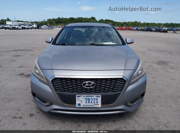 KMHE24L19GA039097 2016 HYUNDAI SONATA HYBRID Gray Սարքավորումների վահանակի տեսք