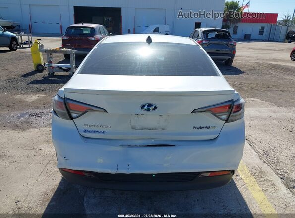 KMHE24L19HA054023 2017 HYUNDAI SONATA HYBRID White Front view