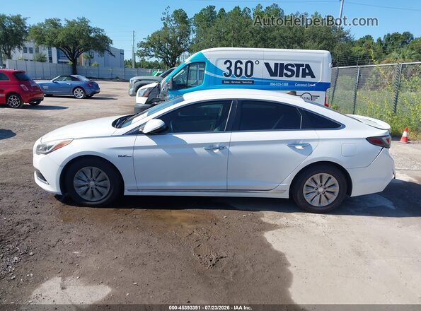 KMHE24L19HA054023 2017 HYUNDAI SONATA HYBRID White 360 interior view