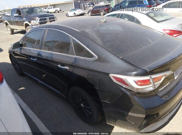 KMHE24L1XGA025743 2016 HYUNDAI SONATA HYBRID Black Rear left