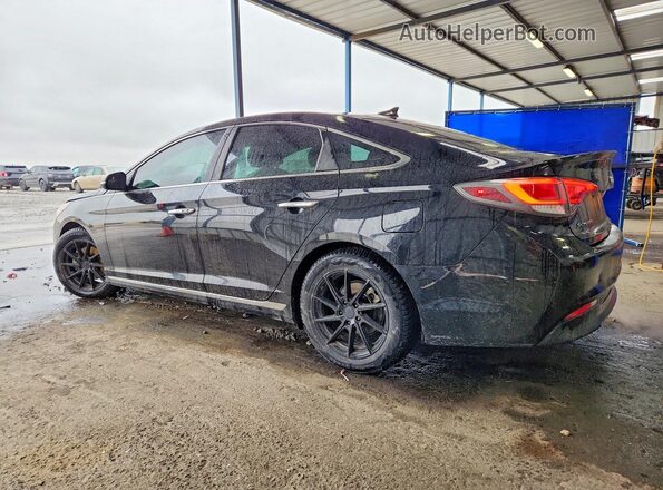 KMHE24L1XGA036385 2016 HYUNDAI SONATA Black Հետևի ձախ