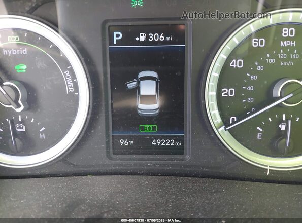 KMHE24L30JA086849 2018 HYUNDAI SONATA HYBRID Silver 