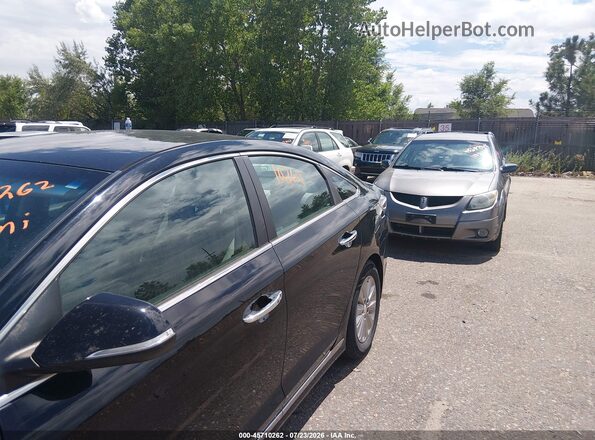 KMHE24L34HA074133 2017 HYUNDAI SONATA HYBRID Black Widok z przodu