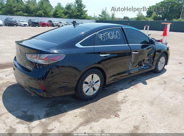 KMHE24L37KA091189 2019 HYUNDAI SONATA HYBRID Black Задня права чверть