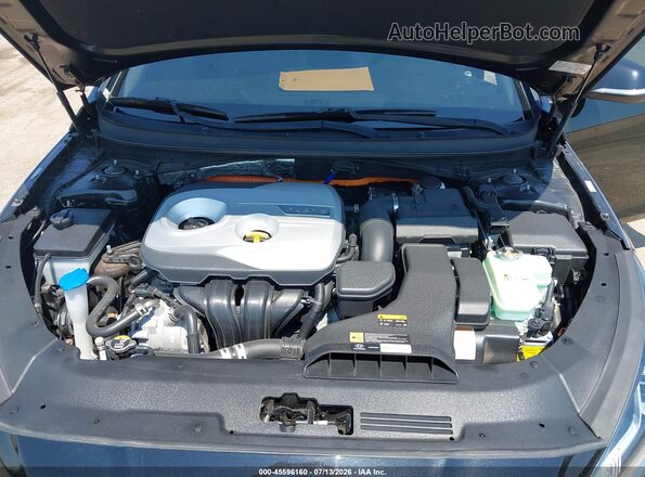 KMHE24L37KA091189 2019 HYUNDAI SONATA HYBRID Black Вид ззаду