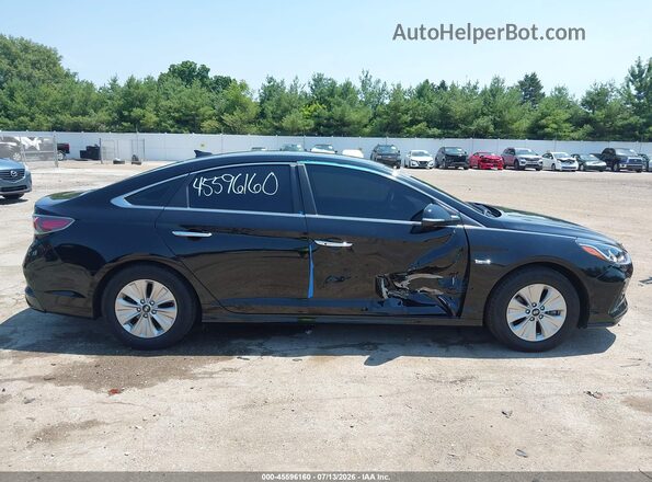 KMHE24L37KA091189 2019 HYUNDAI SONATA HYBRID Black Вид задньої частини салону
