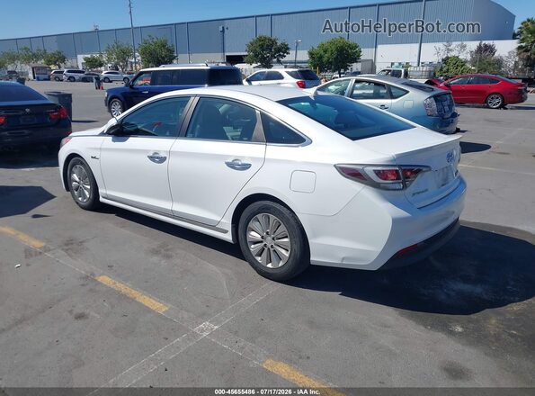 KMHE24L38HA063247 2017 HYUNDAI SONATA HYBRID White Tył lewy