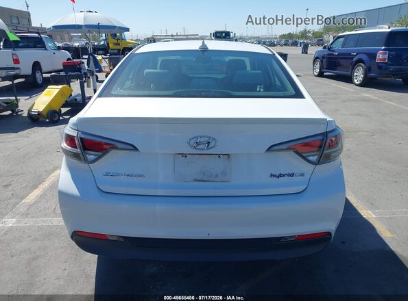 KMHE24L38HA063247 2017 HYUNDAI SONATA HYBRID White 