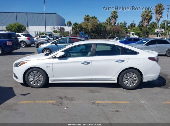 KMHE24L38HA063247 2017 HYUNDAI SONATA HYBRID White Widok wnętrza 360 stopni