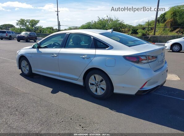 KMHE24L38JA084136 2018 HYUNDAI SONATA HYBRID Silver Tył lewy