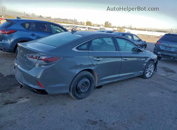 KMHE24L39KA093980 2019 HYUNDAI SONATA Charcoal Задня права чверть