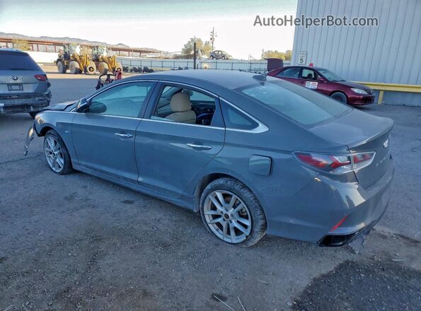 KMHE24L39KA093980 2019 HYUNDAI SONATA Charcoal Задня ліва чверть