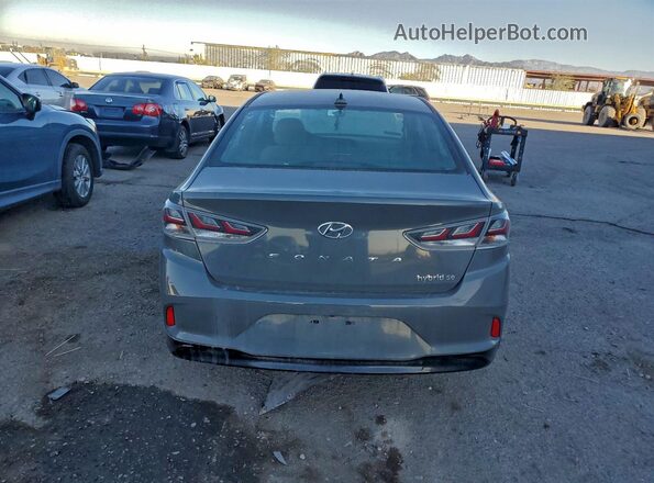 KMHE24L39KA093980 2019 HYUNDAI SONATA Charcoal Вид ззаду