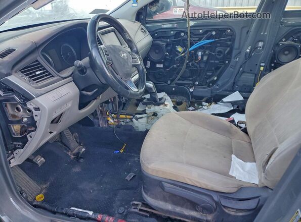 KMHE24L39KA093980 2019 HYUNDAI SONATA Charcoal Вид салону спереду