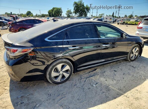 KMHE34L10GA020628 2016 HYUNDAI SONATA Черный Задняя правая четверть