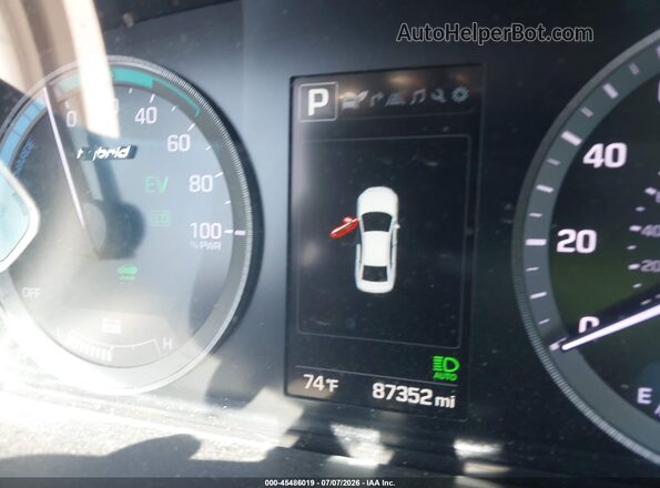 KMHE34L11HA056569 2017 HYUNDAI SONATA HYBRID Silver Vista de los asientos traseros
