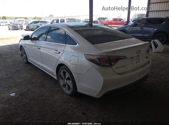 KMHE34L12GA012675 2016 HYUNDAI SONATA HYBRID White Задня ліва чверть