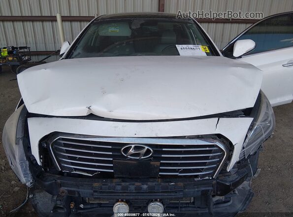 KMHE34L12GA012675 2016 HYUNDAI SONATA HYBRID White Вид ззаду