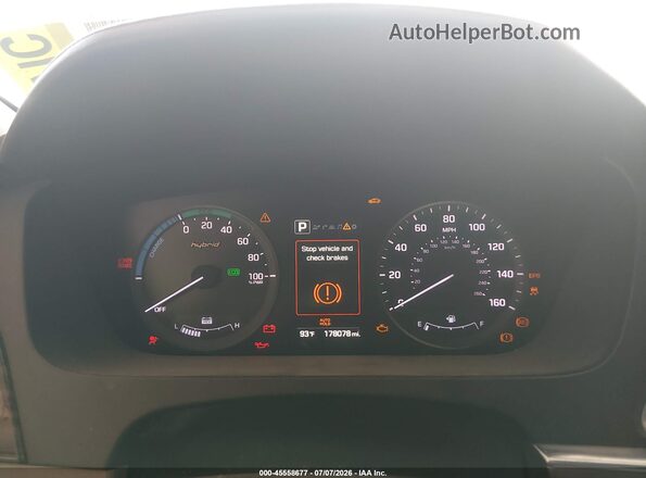 KMHE34L12GA012675 2016 HYUNDAI SONATA HYBRID White Вид задніх сидінь