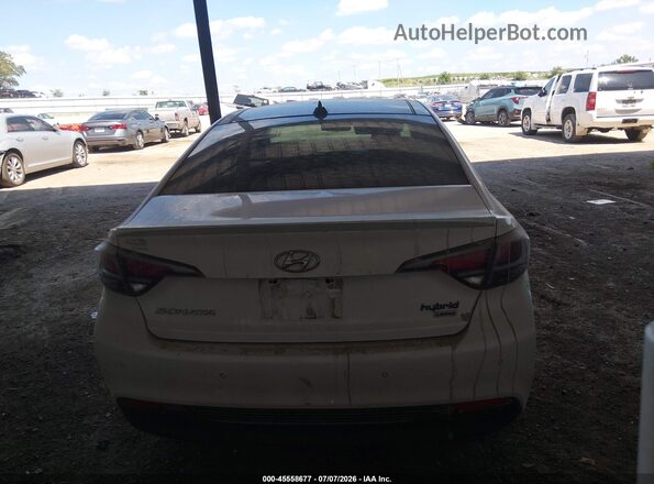 KMHE34L12GA012675 2016 HYUNDAI SONATA HYBRID White 