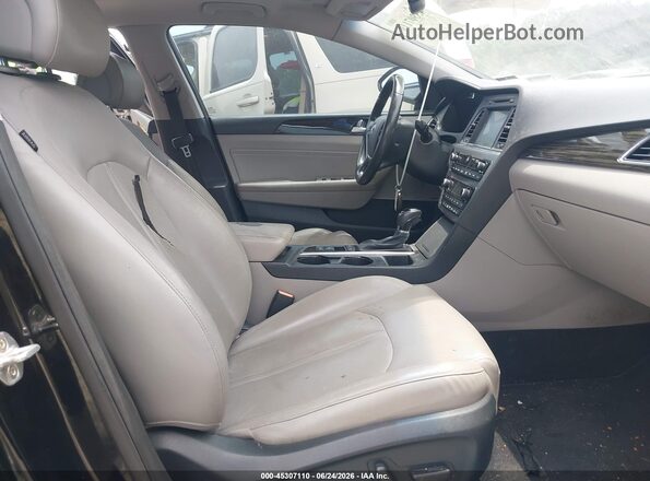 KMHE34L12GA028357 2016 HYUNDAI SONATA HYBRID Black Սալոնի դիմացի տեսք