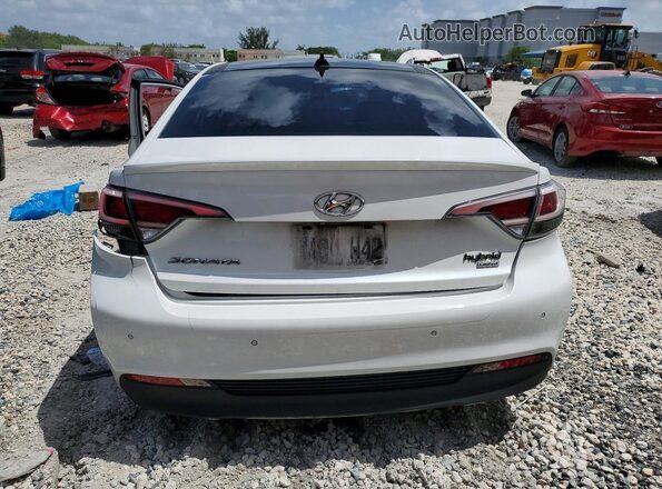 KMHE34L12GA031694 2016 HYUNDAI SONATA White Vista trasera