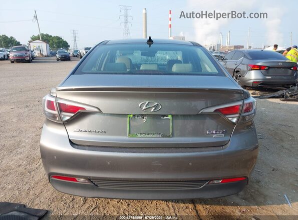 KMHE34L12HA060436 2017 HYUNDAI SONATA HYBRID Серебряный 