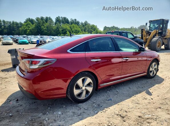 KMHE34L13GA017867 2016 HYUNDAI SONATA Красный Задняя правая четверть