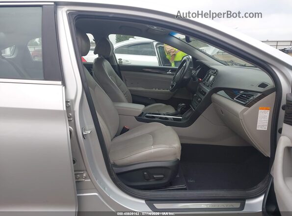KMHE34L14GA022897 2016 HYUNDAI SONATA HYBRID Silver Widok wnętrza z przodu