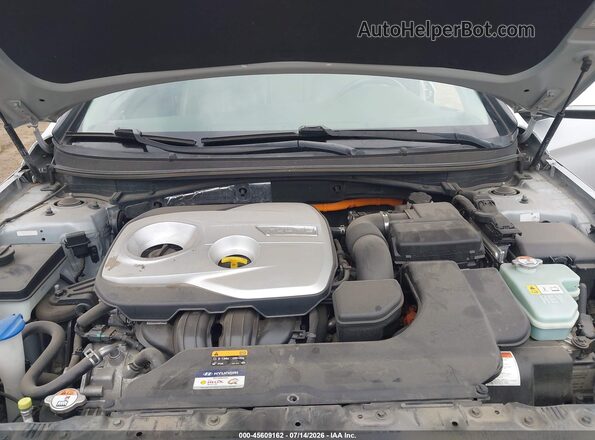 KMHE34L14GA022897 2016 HYUNDAI SONATA HYBRID Silver Widok z tyłu