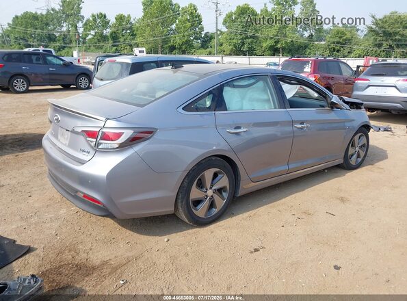 KMHE34L15GA017983 2016 HYUNDAI SONATA HYBRID Silver Rear right