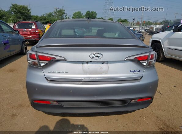 KMHE34L15GA017983 2016 HYUNDAI SONATA HYBRID Silver 