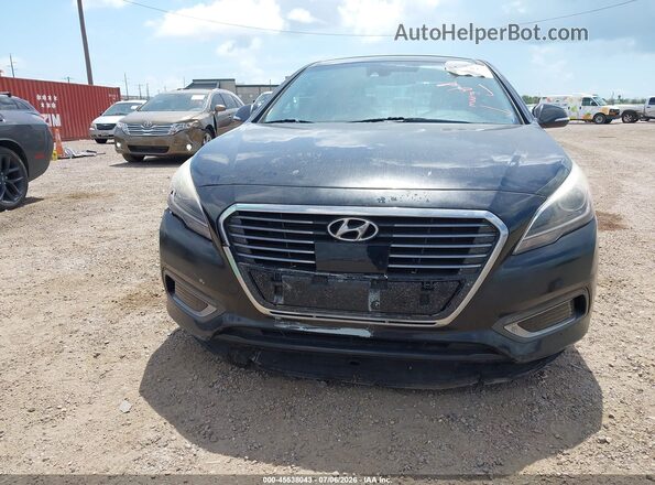 KMHE34L15GA018129 2016 HYUNDAI SONATA HYBRID Black Вид спереду