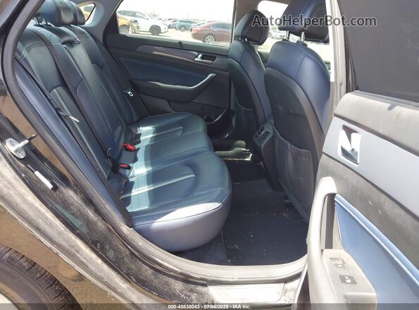 KMHE34L15GA018129 2016 HYUNDAI SONATA HYBRID Black Вид наклейки з VIN-кодом