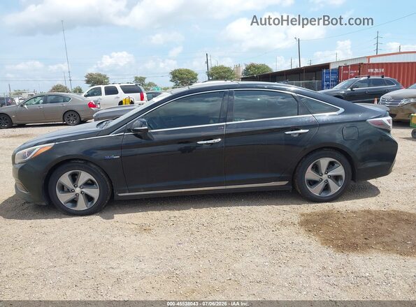 KMHE34L15GA018129 2016 HYUNDAI SONATA HYBRID Black Панорамний вид салону 360°