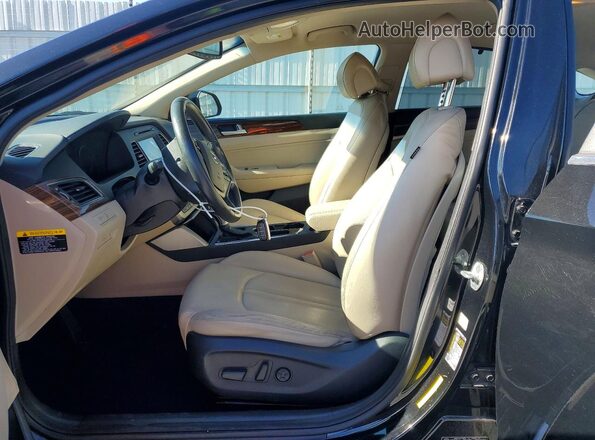 KMHE34L16HA048967 2017 HYUNDAI SONATA Black Vista interior delantera