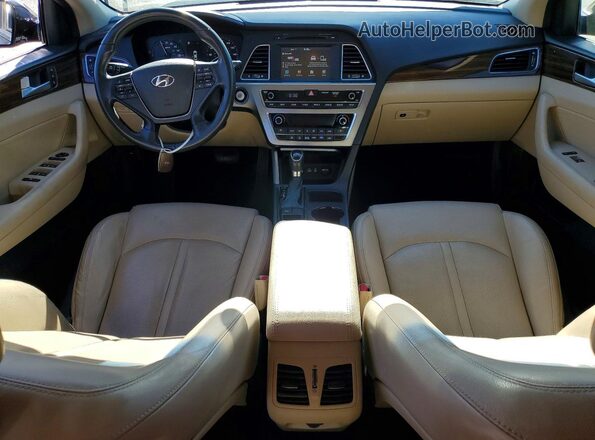 KMHE34L16HA048967 2017 HYUNDAI SONATA Black Vista del salpicadero