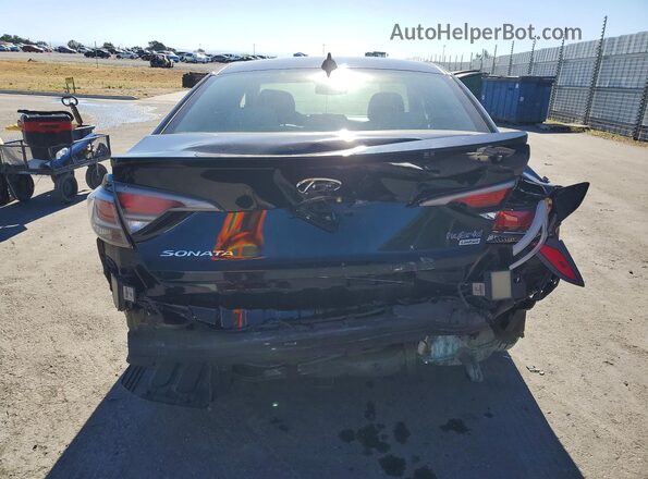 KMHE34L16HA048967 2017 HYUNDAI SONATA Black Vista trasera