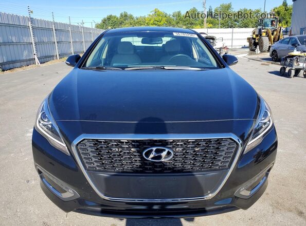 KMHE34L16HA048967 2017 HYUNDAI SONATA Black Vista frontal