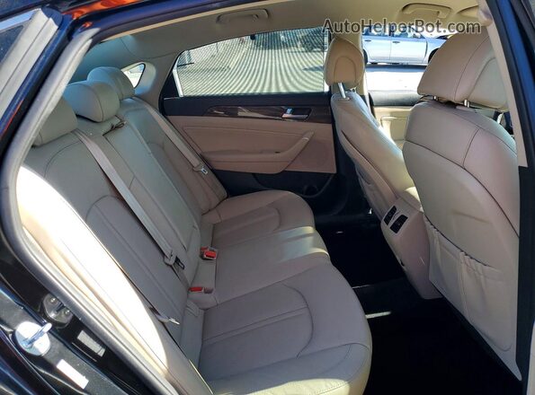 KMHE34L16HA048967 2017 HYUNDAI SONATA Black Vista de los asientos traseros