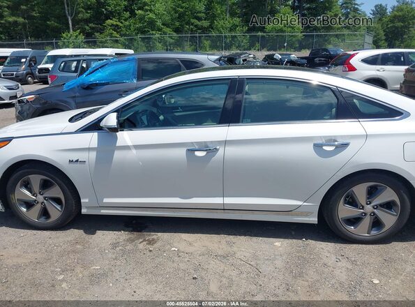 KMHE34L16HA051416 2017 HYUNDAI SONATA HYBRID White 