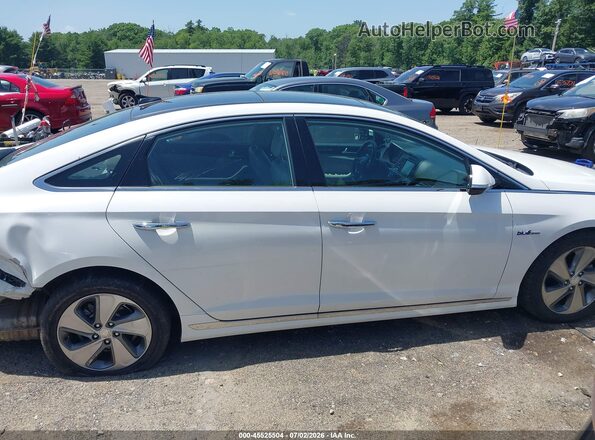 KMHE34L16HA051416 2017 HYUNDAI SONATA HYBRID White Vista interior de 360 grados