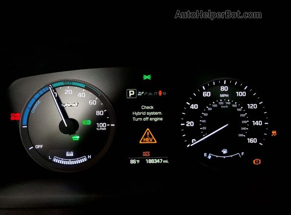 KMHE34L17GA008976 2016 HYUNDAI SONATA Silver ხელსაწყოთა პანელის ხედი